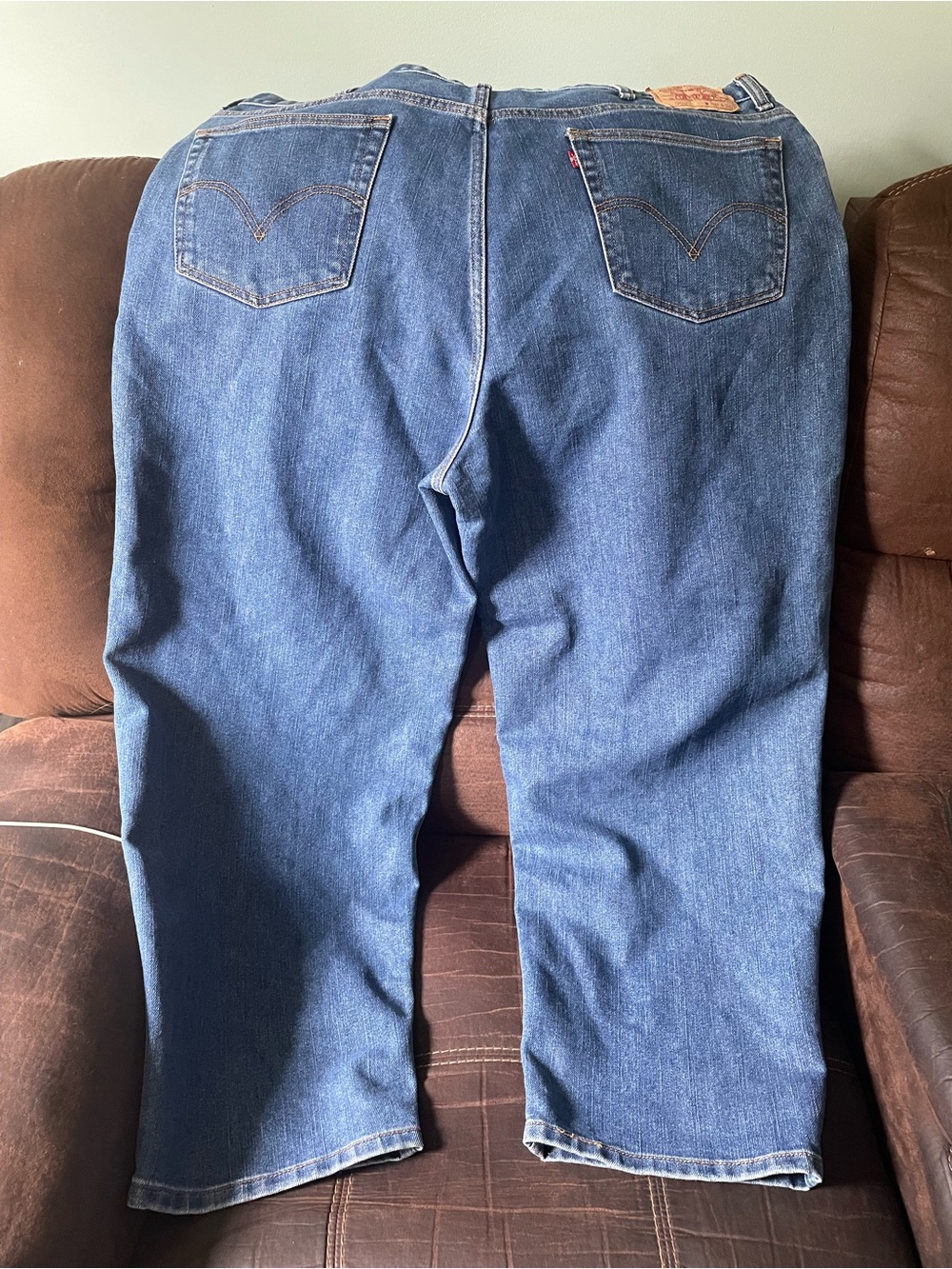 Levi's 550 Men's Indigo Straight-Leg Jeans Sz 46x40